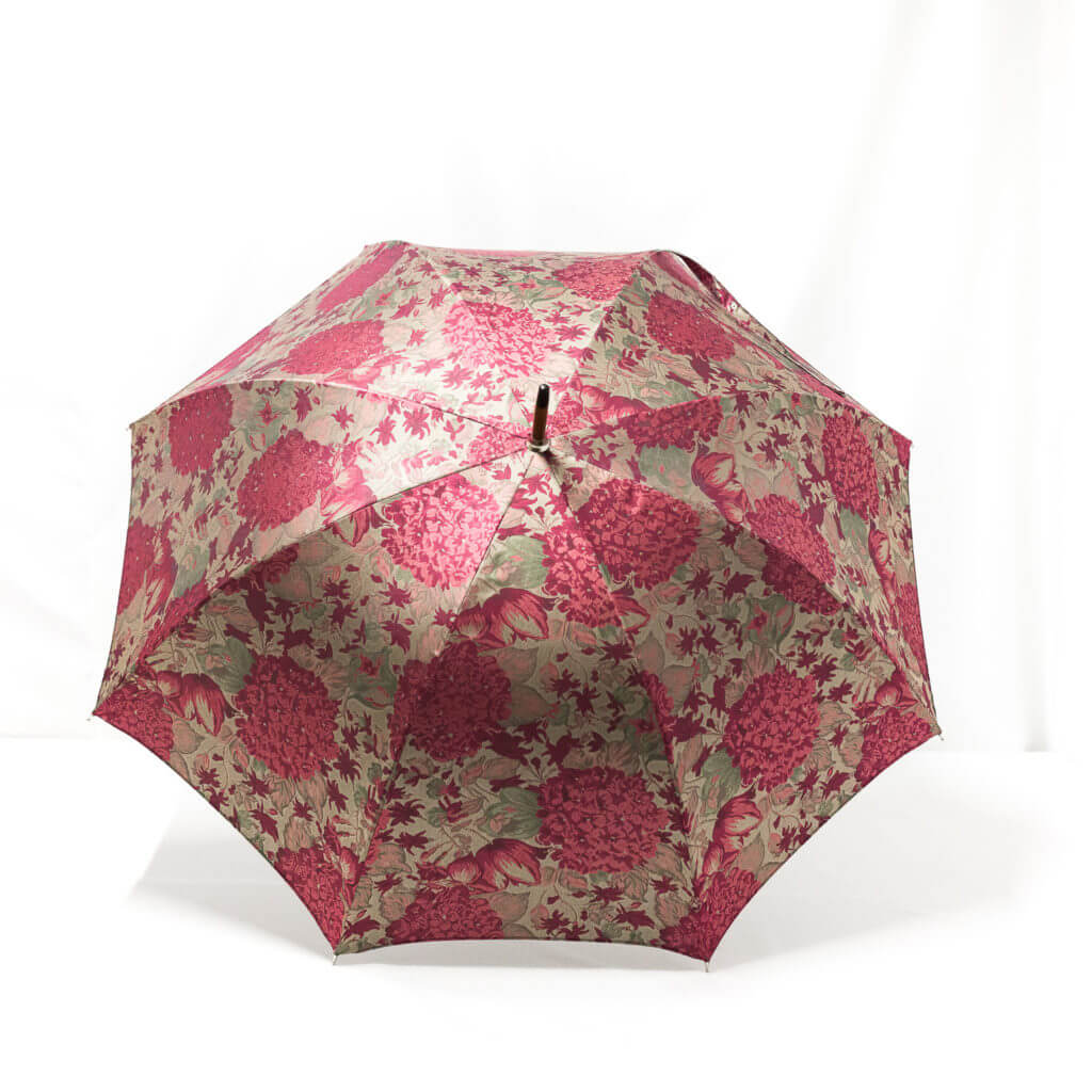 Parapluie droit tissé hortensia – Image 2