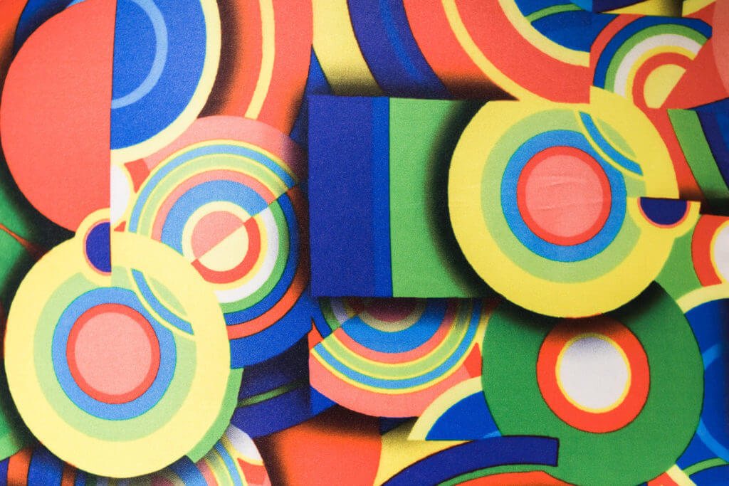 Tissu imprimé multicolore